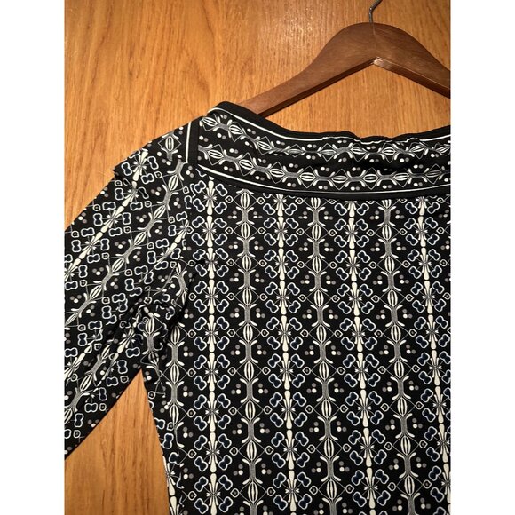 Max Studio Retro Boat Neck Dress Size Small – 3/4 Sleeve Vintage-Inspired Shift - Picture 7 of 8